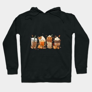 Pumkin Coffee Design Hoodie